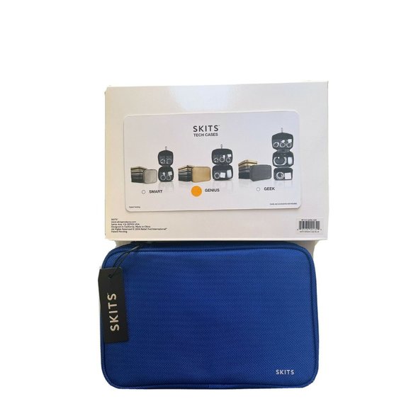 SKITS Unisex Genius Tech Case Electronic Accessory Organizer Case Blue - Picture 6 of 8